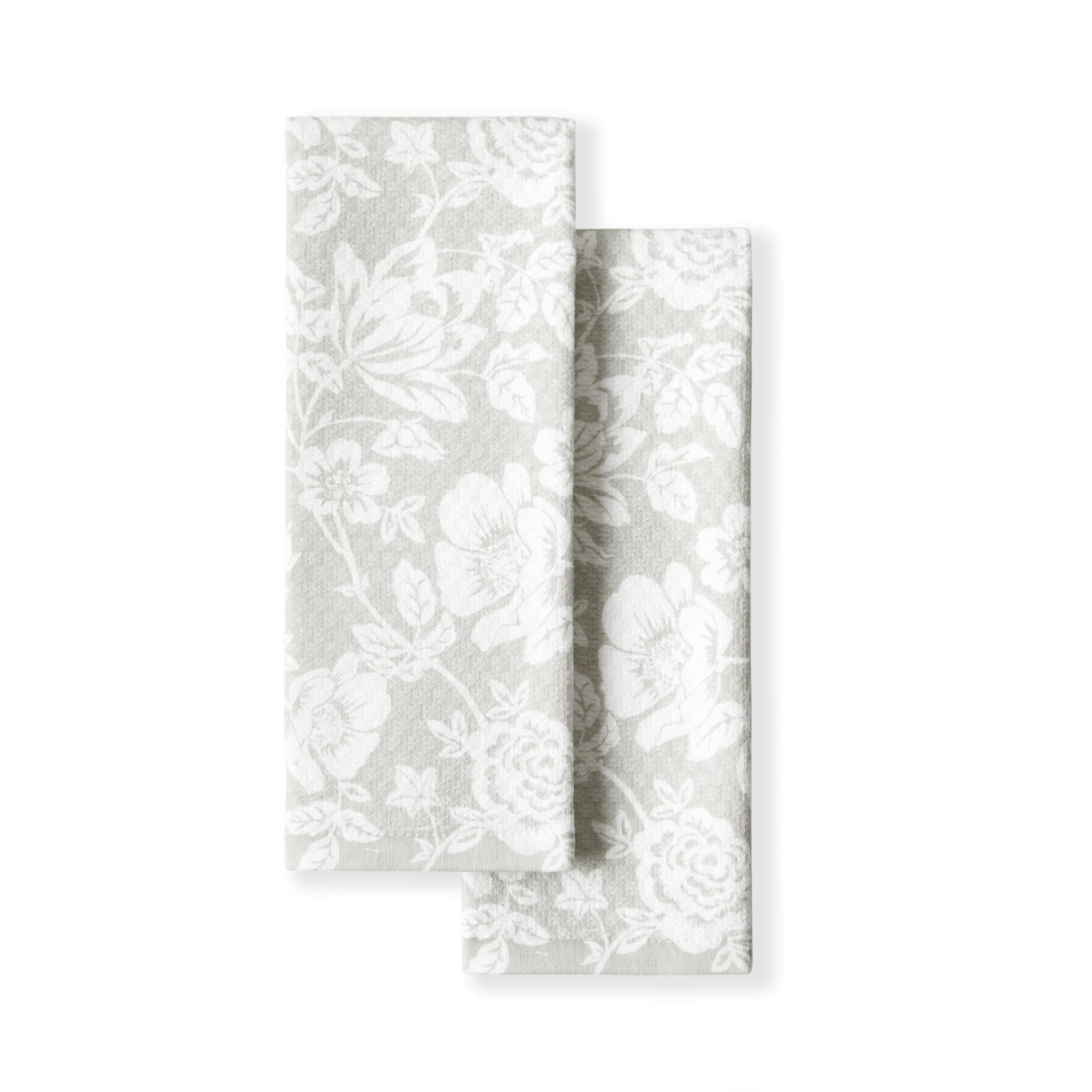 Martha Stewart Floral Vine Cotton Kitchen Towel Set, 2 Piece