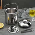 thumbnail image 2 of Ice Bucket,1.3L Ice Bucket with Double Wall Ice Cube Container Stainless Steel Ice Bucket Elevate Your Experience, 2 of 11