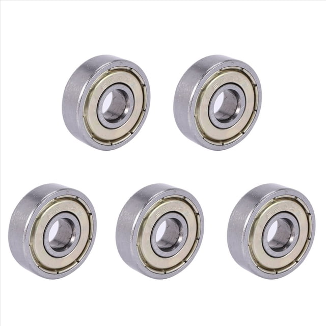 5X 626Z Doble Sellado Rodamientos de Bola 6x19x6mm Acero Al Carbono Plata