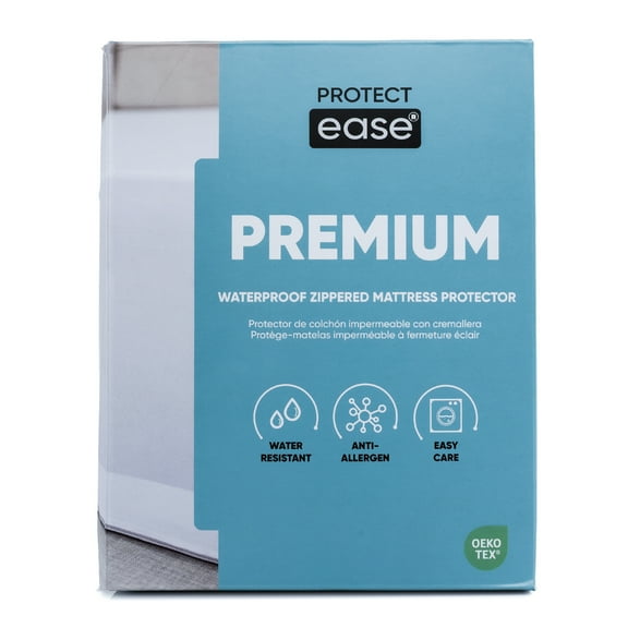 ProtectEase Premium Waterproof Zippered Mattress Protector