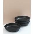 thumbnail image 4 of JoyJolt Mesa 4pc Stoneware Pasta Bowl set, 40oz - Matte Black, 4 of 8