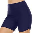 thumbnail image 1 of Prolriy - Bañador de cintura alta para mujer, parte inferior del traje de baño, pantalones cortos para niño, banda elástica ancha, pantalones cortos deportivos de yoga, falda, pantalones cortos de, 1 of 8