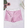 thumbnail image 5 of YONGHS Kids Girls Sequins Sleeveless Ballet Dance Leotard with Shorts Outfits, 5 of 7