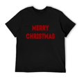 thumbnail image 5 of Merry Christmas Men Short-Sleeve T-Shirt Novelty Graphic Tees Fashion Crew Neck T Shirt Cotton Tops, 5 of 10