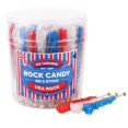 thumbnail image 1 of Extra Large Rock Candy Sticks: 36 USA Lollipops - Red - White - Blue Crystal Rock Candy Sticks - Individually Wrapped - For Party Favors, Candy Buffet, Birthdays, Weddings, Receptions and Baby Shower, 1 of 2