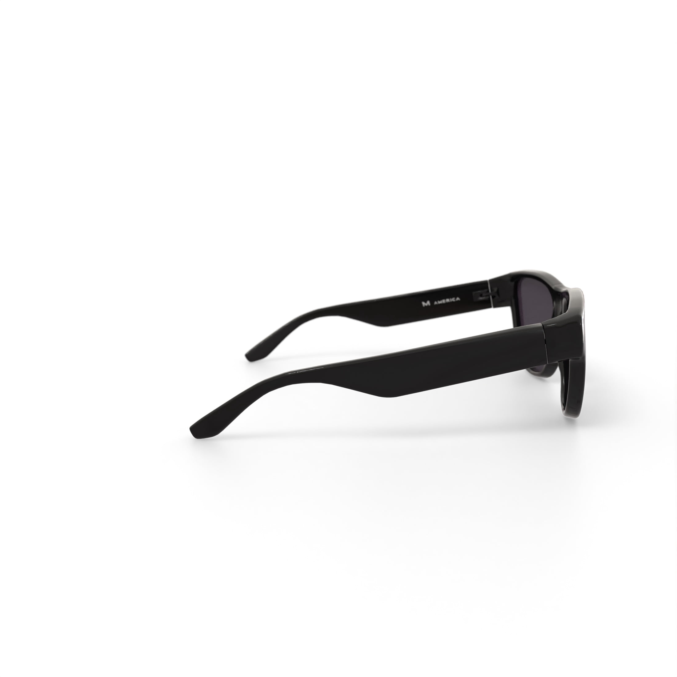 M aMerica Mens , Rx'able Fashion Plastic, Sunglasses, Dean Black, 57-19-140, Mudeasblk0057, 1 Pair