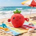 thumbnail image 4 of Interactive Musical Plush Toy Set, Touch-Sensing Strawberry Sensory Fruit Plush for Kids Ages 3+, Christmas Birthday Gift, Color Box, Battery Powered, 4 of 5