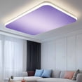 thumbnail image 2 of Purple Ombre Fluorescent Light Covers, Modern Gradient Abstract Art Magnetic Light Covers for Ceiling Lights, Fluorescent Ceiling Shade Filters for Classroom Bedroom Office 4x2Ft x 2PCS, 2 of 8
