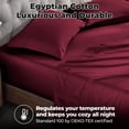 thumbnail image 3 of Superior Egyptian Cotton 2 Piece Pillowcase Set, King, Burgundy, 3 of 5