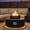 Gray Wood Grain, variant on Vornel 30" 50,000 BTU Round Propane Fire Pit Table with Warm LED Light, Brown Wood Grain Outdoor Patio Gas Firepit