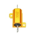 thumbnail image 2 of 25W 3K Ohm Aluminium Housing Chassis Mount Wirewound Power Resistors Gold 1pcs, 2 of 4