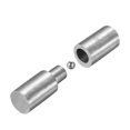 thumbnail image 4 of Soldadas Cilíndricas Bisagras, 90mm x 25mm Macho a Hembra Hierro Bisagra Pasador para Metal Hogar Portón Puerta Ventana 4 Pares, 4 of 5