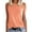Coffee, variant on BYHONG Women's Solid Color Tank Top Sleeveless Round Neck Vest Summer Womens Blouses Casual T-Shirt Style Top Orange S