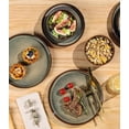 thumbnail image 6 of TheTerra Ceramic Dinnerware Sets for 4, 12 Pieces Porcelain Lightweight Speckled Plates and Bowls Sets, Scratch Resistant Dish Set, Oven & Microwave & Dishwasher Safe, Coca Mocha, 6 of 8