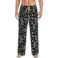 thumbnail image 2 of Lsque Skeletons Dancing Print Men's Pajama Pants, Lounge Pant - Comfortable Home Wear,Elastic Waistband, Stylish Design-X-Large, 2 of 9