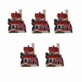 thumbnail image 1 of 5X Mini casa de resina casa en miniatura jardín de hadas paisaje hogar jardín decoración 4 estilos Color al azar, 1 of 4