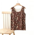 thumbnail image 2 of HAiming Womens Thermal Tank Tops Floral Print Sleeveless Base Layer Vest Seamless Crewneck Warm Winter Tees, 2 of 4