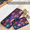 thumbnail image 6 of Coolnut City Fireworks Anti Fatigue Mats for Kitchen Floor,Set of 2 Non Skid Washable Waterproof Anti Kitchen Floor Mats for Kitchen Office Laundry Room Bathroom (19"x27"+19"x47") Home Decor, 6 of 7