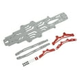 thumbnail image 2 of RC Chassis Frame, Reasonable Hole Position RC Drift Racing Chassis Hollow Design Lightweight With Nuts For Replacement Silver, 2 of 8