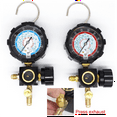 thumbnail image 2 of Low Side Pressure Gauge R410A R22 R404A Single Manifold Gauge with Control Valve for Air Condition Refrigerant Charging, 2 of 7