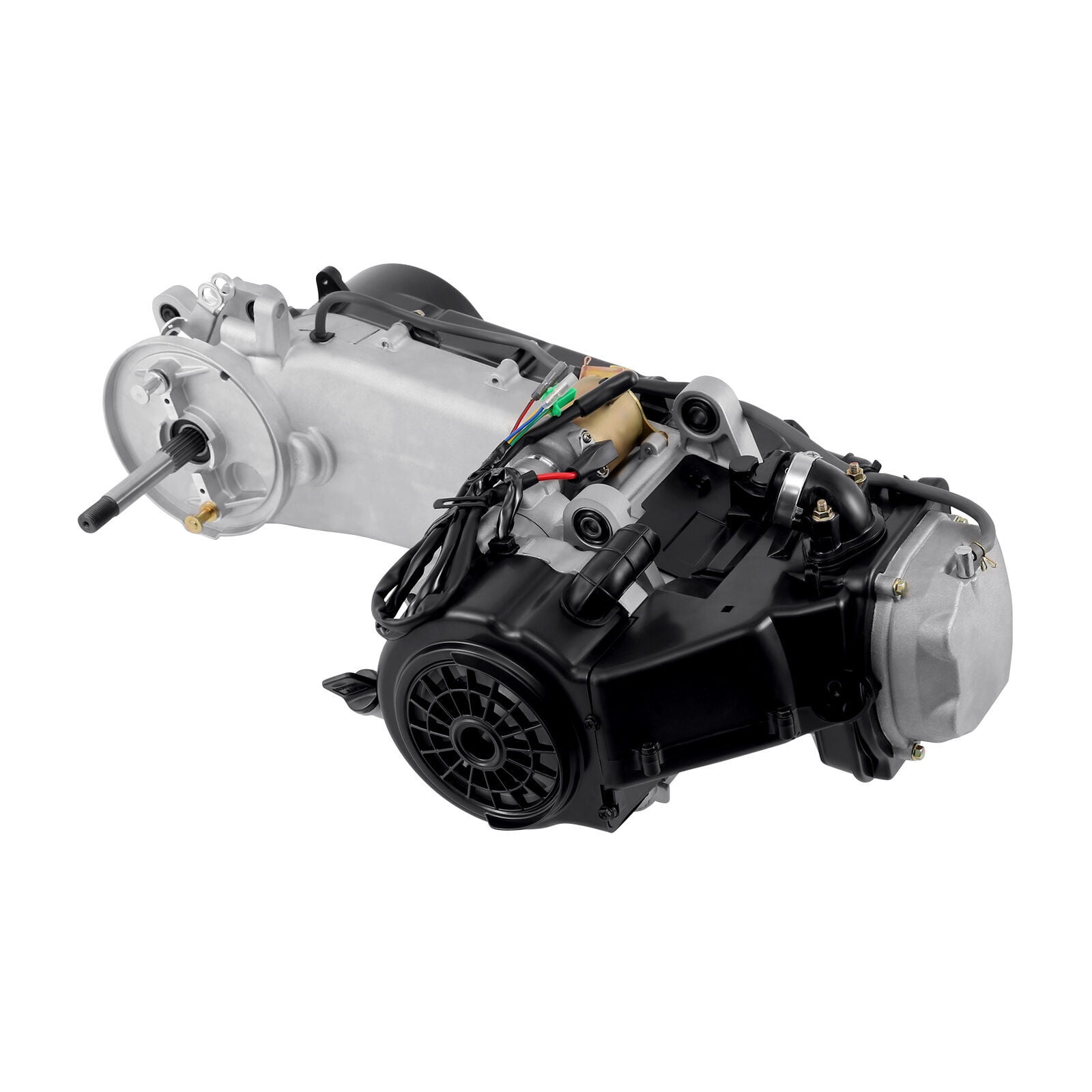 Long Case Scooter Engine Motor Kit, 4-Stroke Engine Motor for 150CC GY6 2-Wheel Drive Vehicles