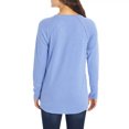 thumbnail image 2 of Wildfox Women's Long Sleeve V-Neck Haley Brushed Sweater Waffle Top (Peacock, XXL), 2 of 10