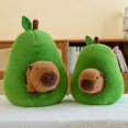 thumbnail image 3 of Avocado Capybara Capibara Creative Throw Pillow Plush Doll Doll Girlfriend Birthday Gift Doll, 3 of 4