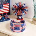 thumbnail image 4 of 4th of July Headbands for Women - Wide Knotted Turban Patriotic Headbands with USA Flag Stars & Stripes Design, Non- Hair Accessories for Independence Day & Holiday Celebrations, 4 of 8