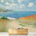 thumbnail image 3 of wall26 - Path Through The Corn at Pourville by Claude Monet - French Impressionism - Plein Air Landscape - Peel and Stick Large Wall Mural, Removable Wallpaper, Home Decor - 66x96 inches, 3 of 6
