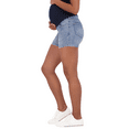 thumbnail image 3 of Savi Parker Women's Maternity Knit Denim Shorts, 3 of 7