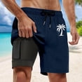 thumbnail image 1 of WILLBEST Pantalones Cortos Deportivos para Hombre, de Verano, con Estampado de Coco, de Playa, de Doble Capa Interior y Bolsillo, 660, 1 of 3