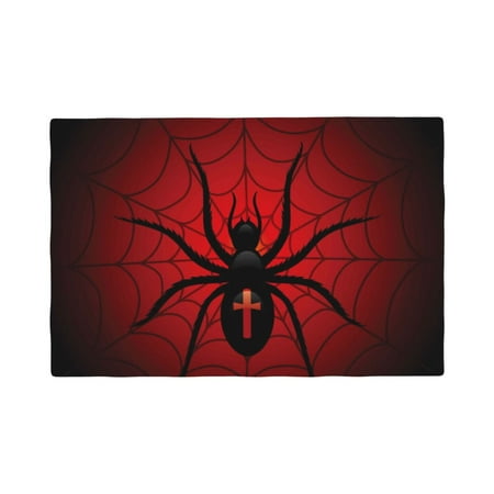 

Placemats Set of 4 Spider on the Web Place mats for Dining Table Indoor/Outdoor Cute Heat Resistant Washable Table Mats(18 x 12 )