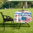 thumbnail image 7 of Coolnut 60" Independence Day Outdoor Round Tablecloth, Waterproof Stain-Resistant Non-Slip Circular Tablecloth with Umbrella Hole and Zipper for Tabletop Backyard Party BBQ Decor, 7 of 7