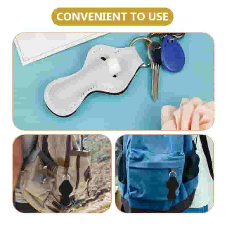 4Pcs Chapstick Holder Keychain Lip Balm Lipstick Lip Gloss Holder Sleeve Keychain