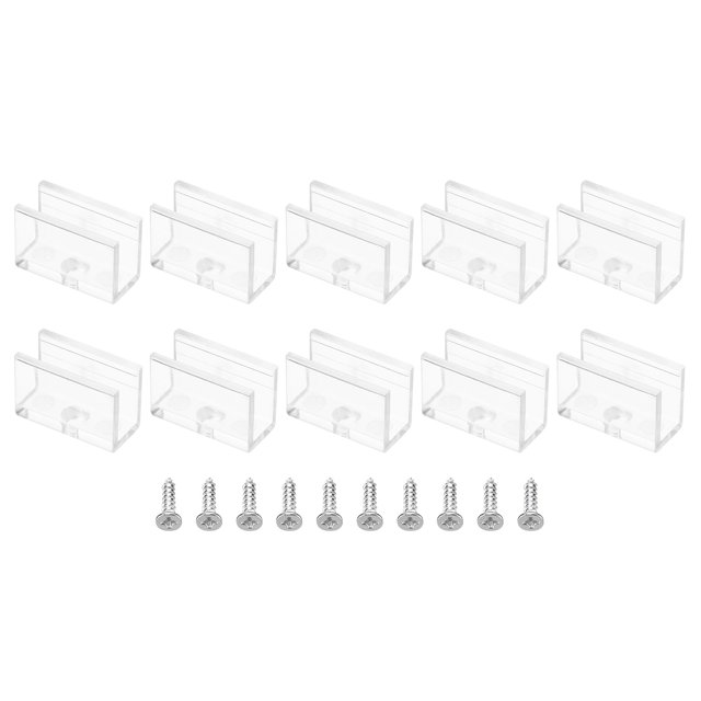 Unique Bargains LED Strip Light Clips Mounting Bracket Fixing Clips Plastic for 5.9-6.4mm Neon Light Cable Clear 40 Pack