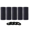 thumbnail image 2 of Bradem 100PCS Black Hair Ties&nbsp;- Thick Elastic Bands for Women & Girls, No Damage Ponytail Holders, 2 of 8