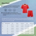 thumbnail image 7 of Linjinx Kids Boys Girls 2 Piece Tracksuit Football Soccer Uniform Soccer Jersey T-shirts with Sports Navy Blue M, 7 of 7