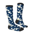 thumbnail image 3 of Balery Daisies Flowers Printed Novelty Socks Men's Women's Crew Socks Sports Socks Knee High Socks Cotton Socks Quirky and Cool Socks, 3 of 9