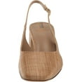 thumbnail image 2 of Sam Edelman Terra Buff Tan Slingback Strap Squared Toe Block Heeled Pumps (Buff Tan, 5), 2 of 6