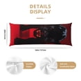 thumbnail image 2 of KLL Ultra Soft Microfiber Body Pillow Cover/Pillowcases 20"x54" with Hidden Zipper Closure-Black Panther Red Background, 2 of 5