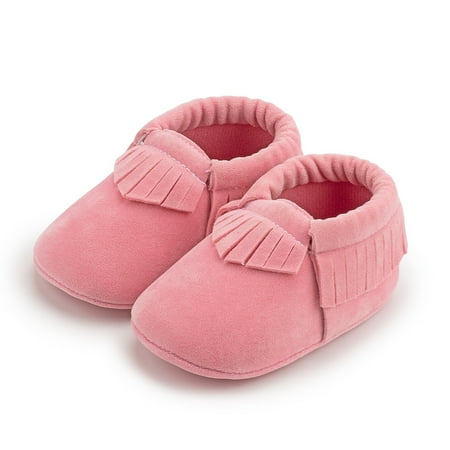 

Infant Baby Girls Boys Premium Soft Sole Tassel Bowknot Moccasins Toddler Prewalker Princess Anti-Slip Crib Baptism Loafers Shoes