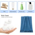 thumbnail image 4 of Absorbent Soft cotton Hand Towel (4 packs) for bath, hand, face, gym and spa - blue, 4 of 5