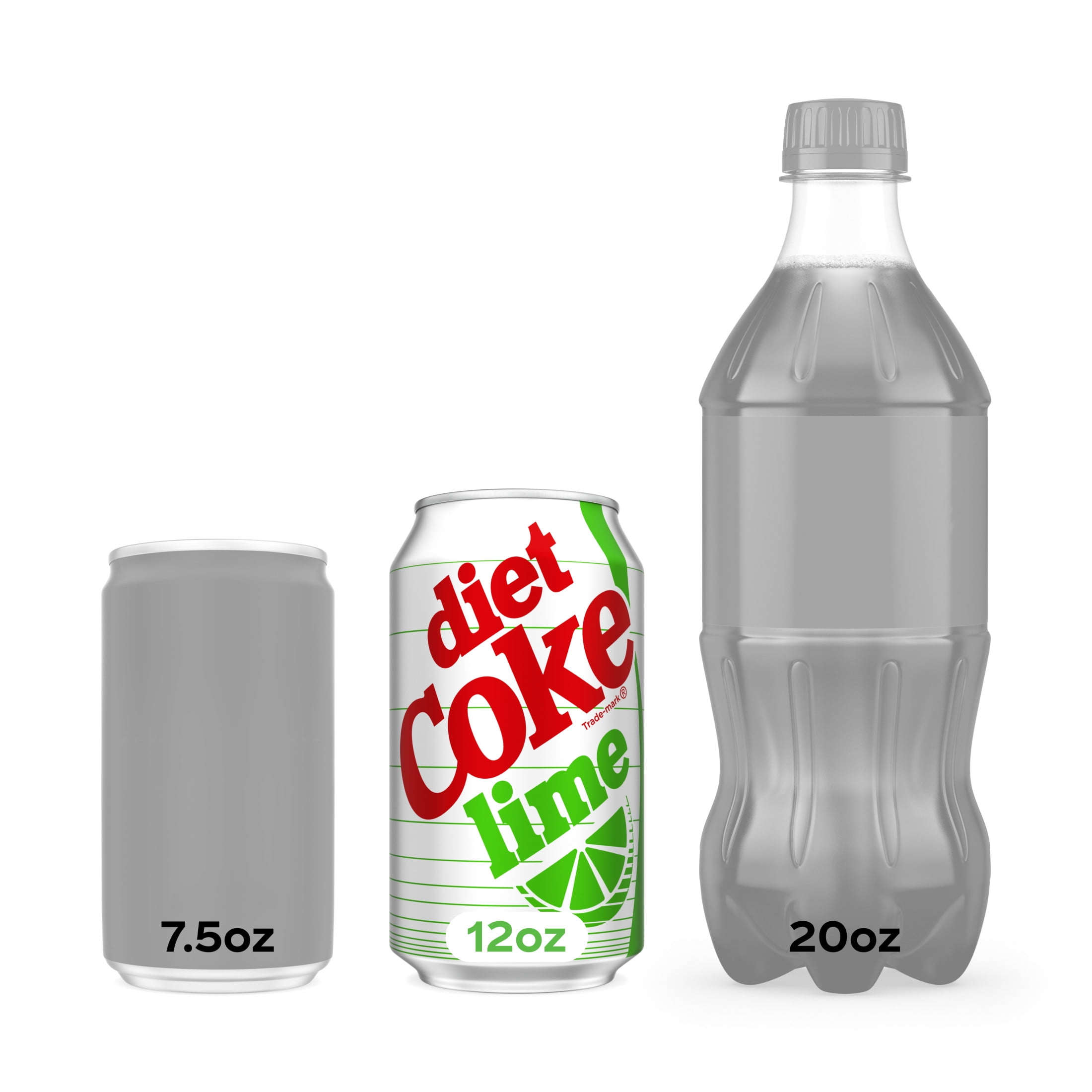 Diet Coke Lime Soda Soft Drink, 12 fl oz, 12 Pack Fridge Pack Cans