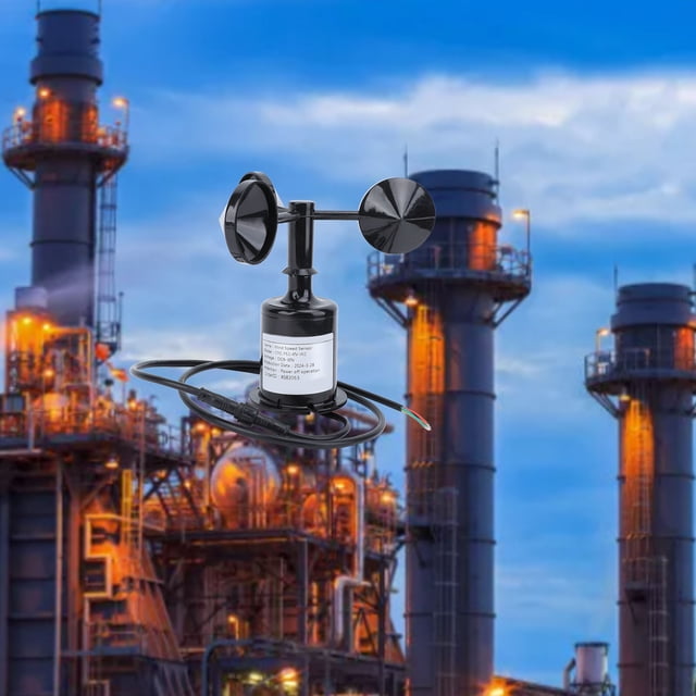 Sensor de Velocidad del Viento, Sensor de Monitoreo de la Velocidad del Viento 3 Tazas Anti interferencia del Rayo IP64 para el Observatorio del Clima