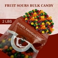 thumbnail image 3 of Fruit Sours Chewy Candy Bulk 2LB Bag, 3 of 4
