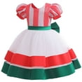 thumbnail image 4 of Christmas Elf Fairy Dress for Toddler Girls with Headband, Sequins Flower Wedding Gown, 1-6Y, 4 of 7