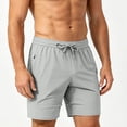 thumbnail image 6 of Aimik Men's Athletic Drawstring Shorts Side Zipper Pockets Stretch Fabric Summer Sports Shorts for Gym Workout, 6 of 6