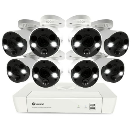 UPC: 0840236136841 | Swann 8 Camera 8 Channel 4K Ultra HD White NVR Security System