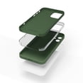 thumbnail image 2 of Red Ember Shockproof Case for iPhone, Ultra Slim Protective Liquid Silicone Matte Finish Phone Case - iPhone 11 - Dark Green, 2 of 5