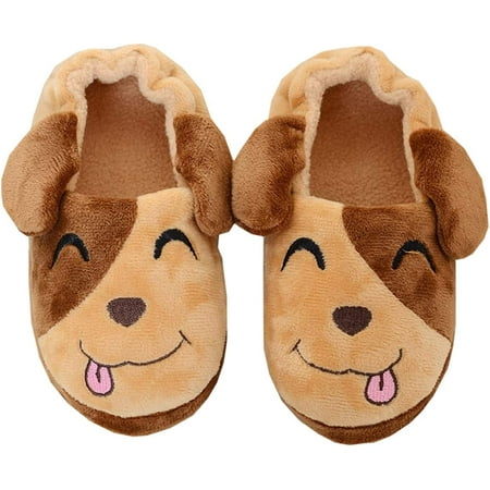 

Toddler Boys Girls Soft Plush Slippers Cartoon Cute Animal Warm House Shoes